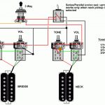 Electric Guitar Diagram Wire 2 Humbucker 2 Tones 1 Volume | Wiring   Coil Split Wiring Diagram
