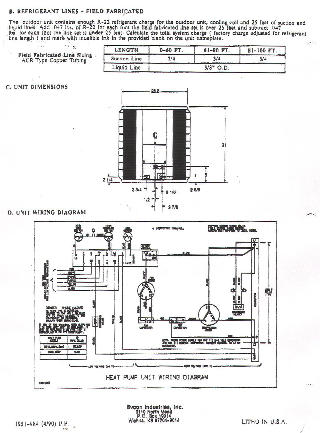 Electric Heat Pump Wiring Diagram | Wiring Diagram - Goodman Heat Pump Wiring Diagram