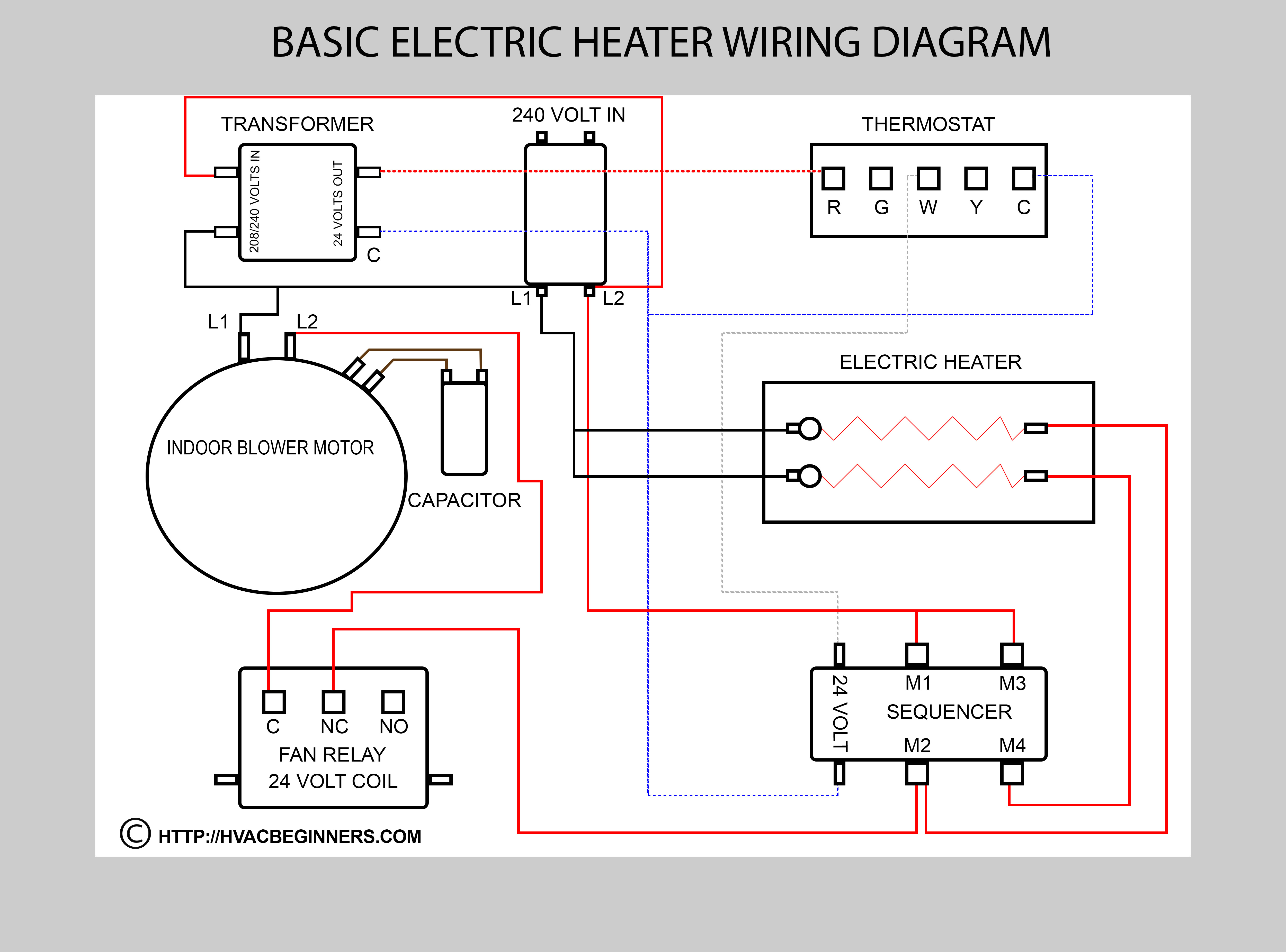 Electric Heater Wiring Diagram | Schematic Diagram - Electric Heater Wiring Diagram