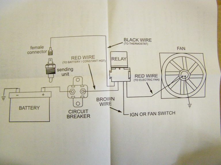 Electric Radiator Fan Wiring Diagram - Lorestan - Electric Radiator Fan