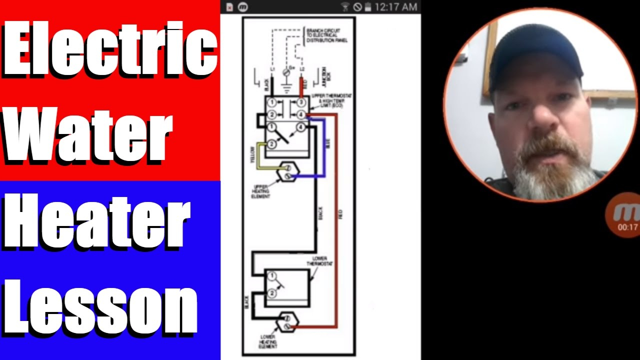 Electric Water Heater Lesson Wiring Schematic And Operation - Youtube - Electric Hot Water Heater Wiring Diagram