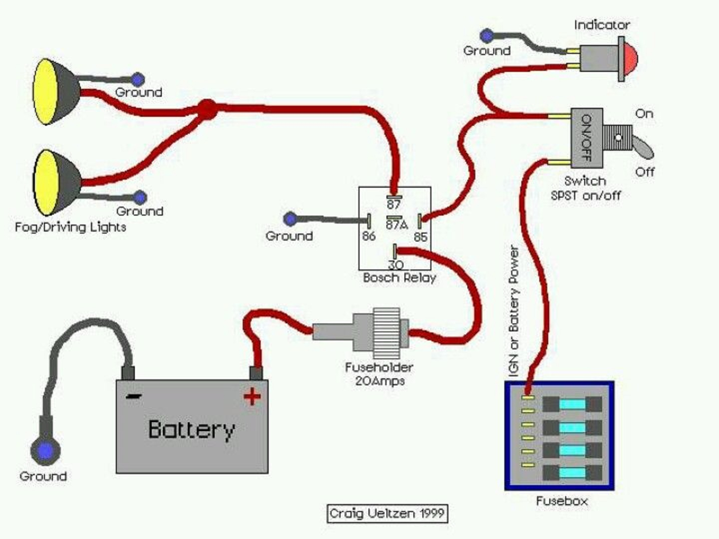 Electrical And Electronics Engineering: Wiring Diagram For Off-Road - Off Road Lights Wiring Diagram