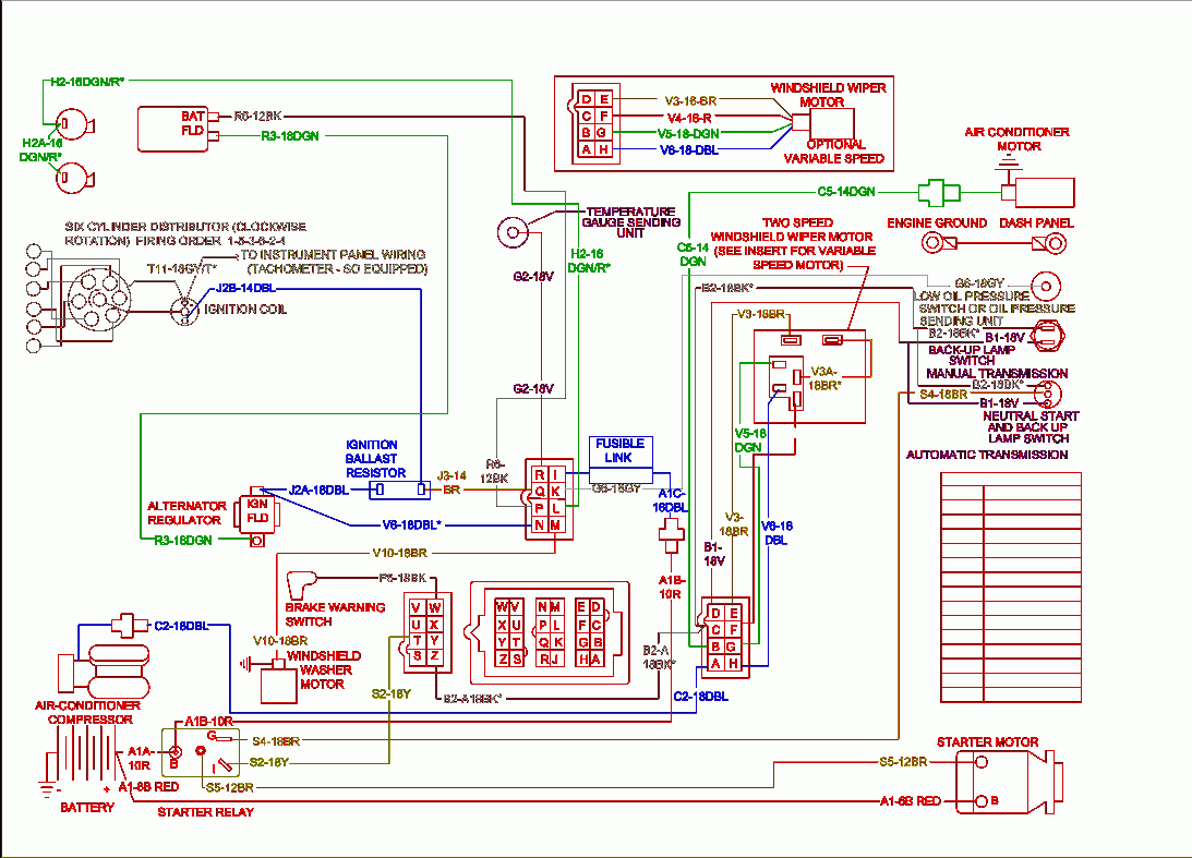 Electrical Diagrams For Chrysler, Dodge, And Plymouth Cars - Chrysler Wiring Diagram