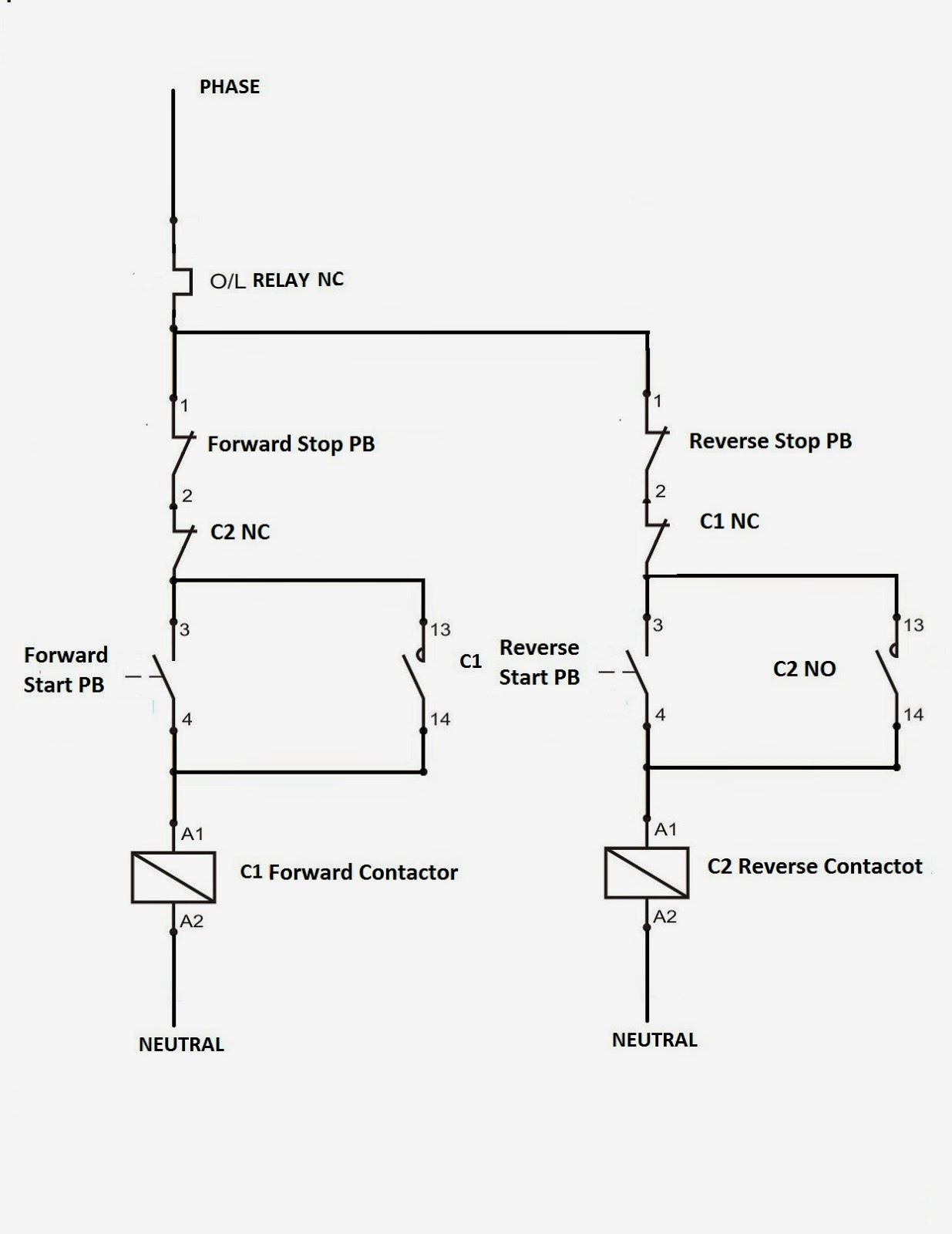 Motor Starter Wiring Diagram - Cadician's Blog