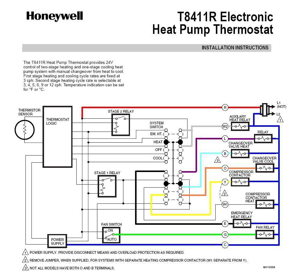 Honeywell Heat Pump Thermostat Wiring Diagram - Cadician's Blog