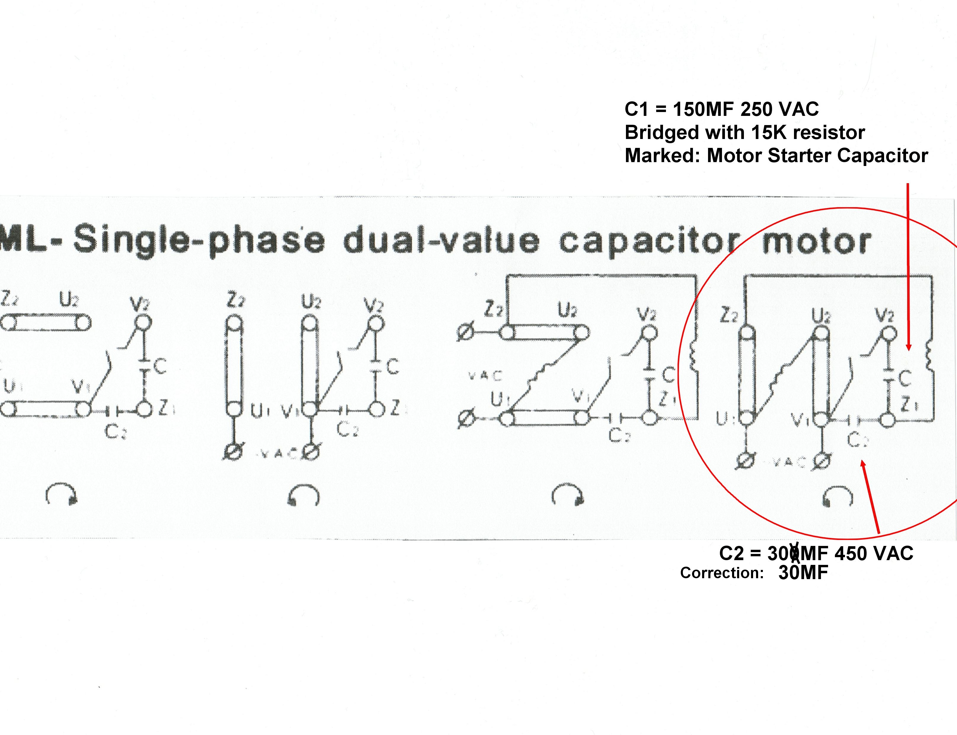 Emerson Motor Wiring 220 | Manual E-Books - Capacitor Wiring Diagram