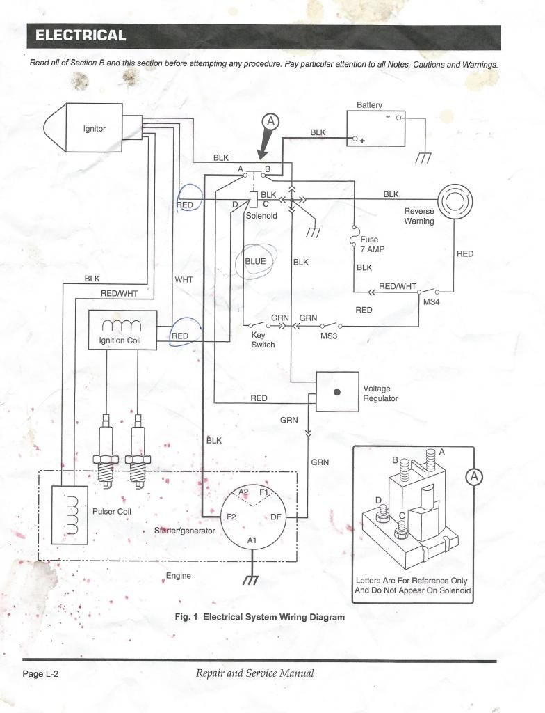 Ezgo Starter Generator Wiring Diagram In Golf Cart Gas For Ezgo - Golf Cart Wiring Diagram