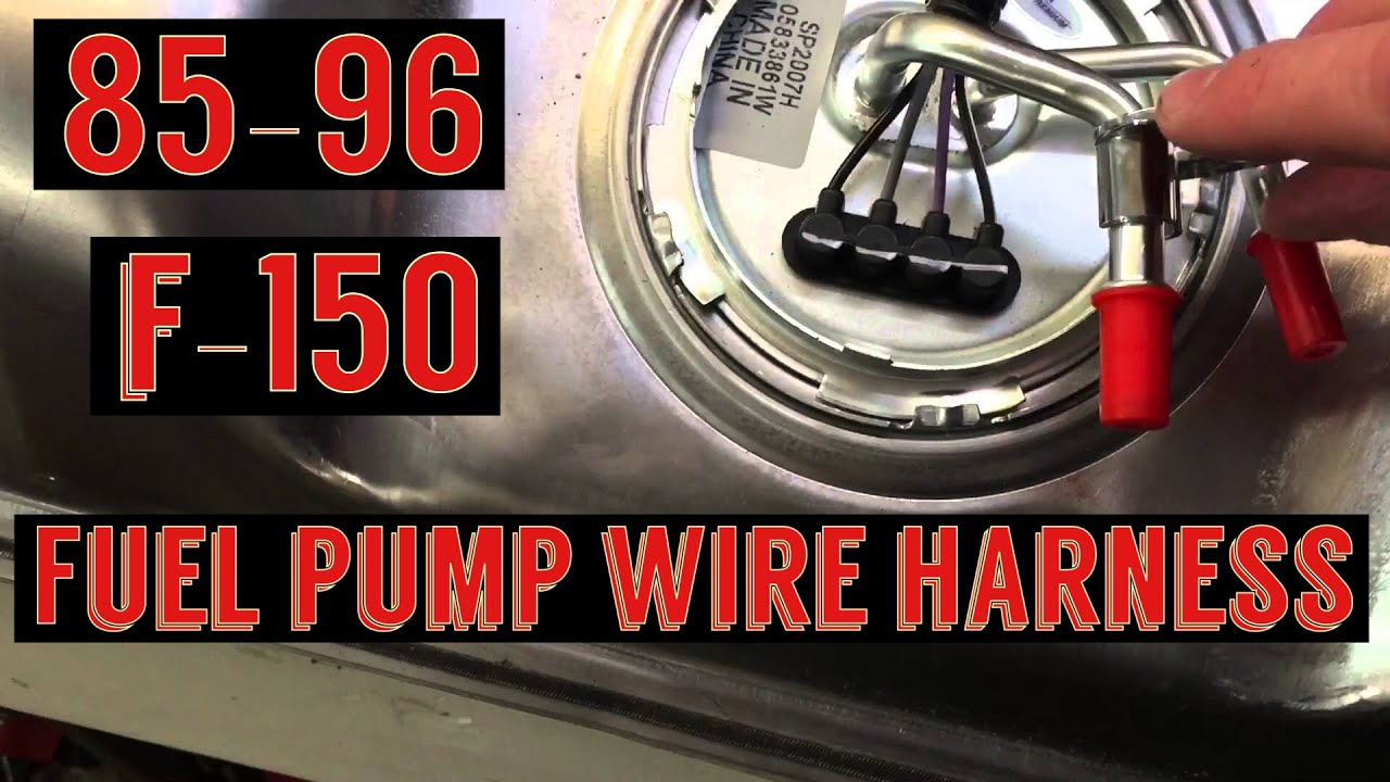 F150 Fuel Pump Wiring Harness Install / Spectra Fuel Pump - Youtube - 1995 Ford F150 Fuel Pump Wiring Diagram
