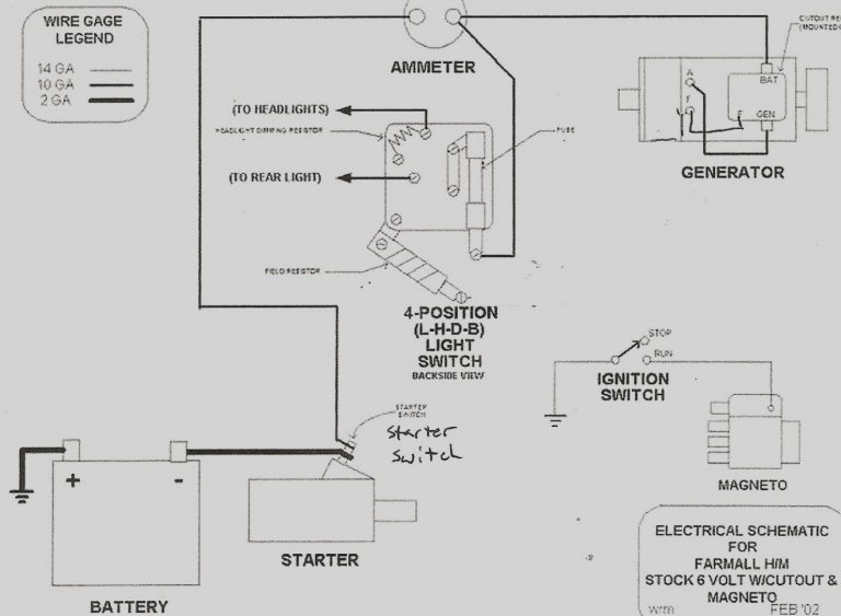 Farmall H Light Wiring Diagram