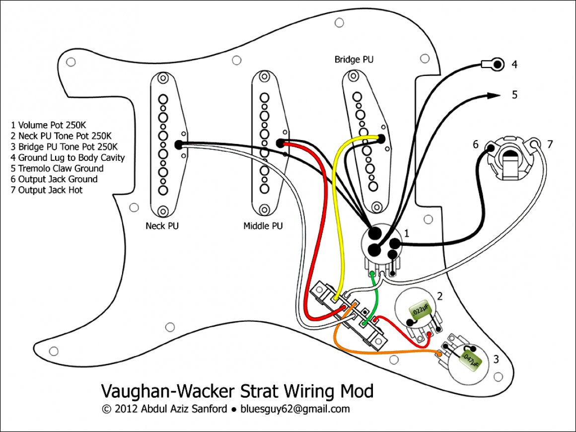 Fender Strat Wiring Diagram - Cadician's Blog