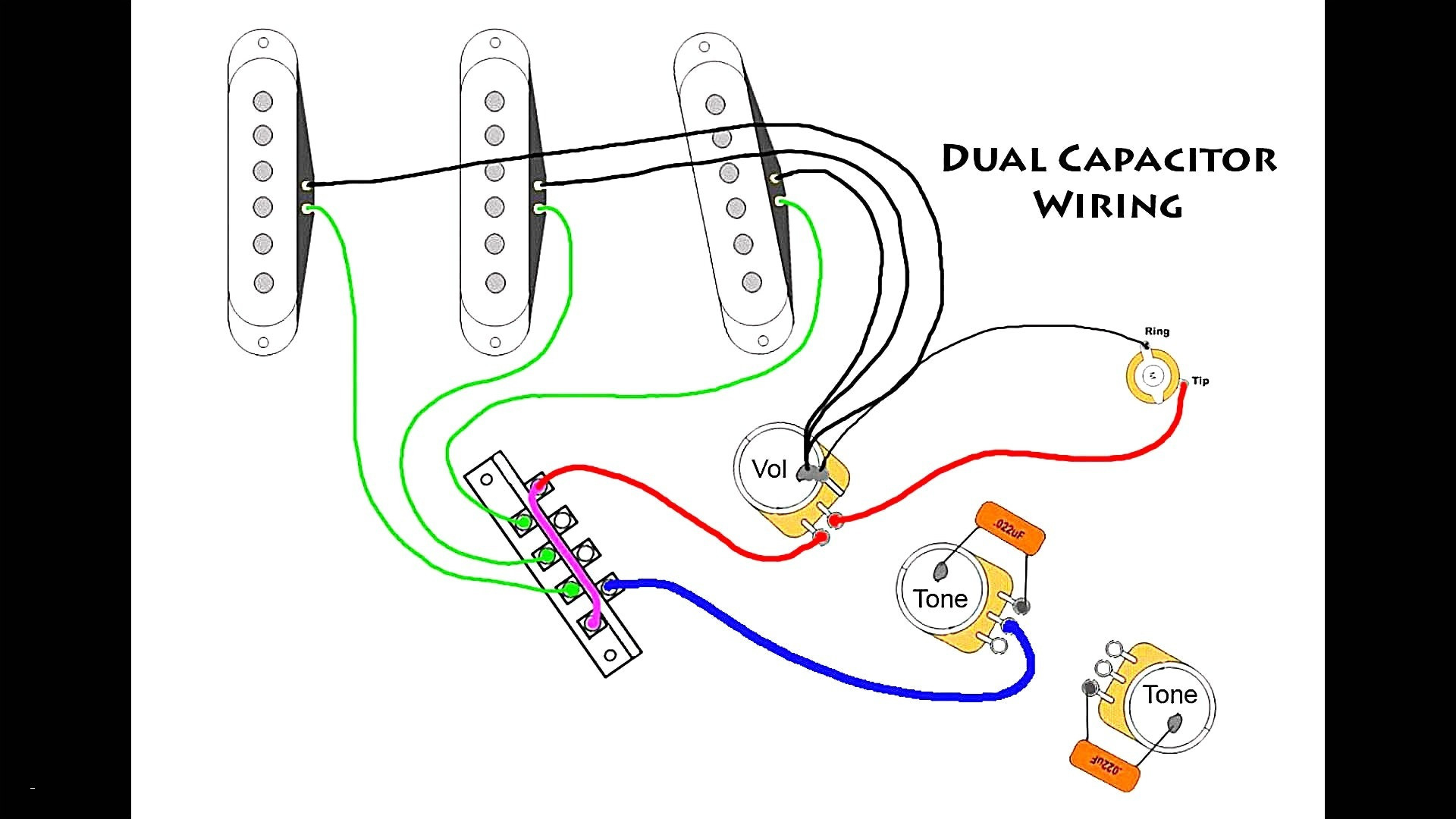 Hss Guitar W/dual Volumes, Master Tone And Coil Split - Youtube - Fender Hss Wiring Diagram ...