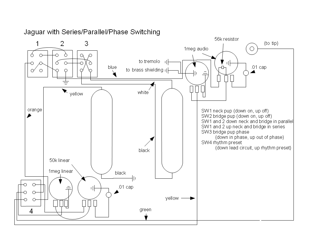 Fender Jaguar Wiring Diagram | Manual E-Books - Fender Jaguar Wiring Diagram