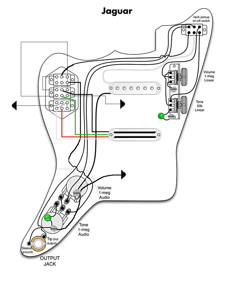 Fender Jaguar Wiring Diagram - Wiring Diagrams Hubs - Fender Stratocaster Wiring Diagram
