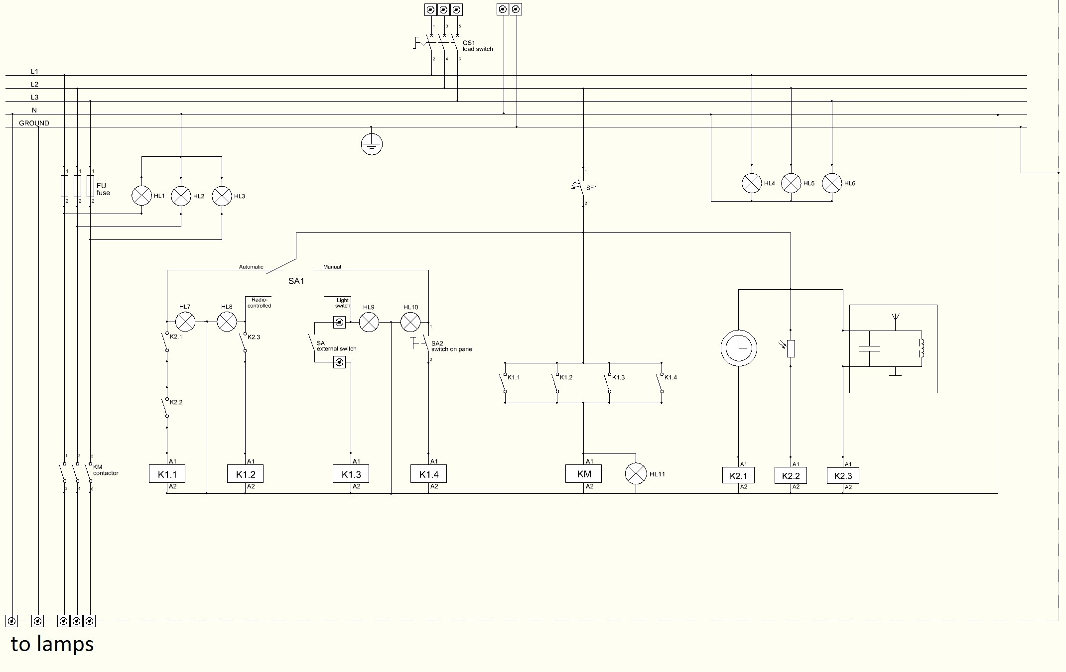 File:wiring Diagram Of Lighting Control Panel For Dummies - Lamp Wiring Diagram