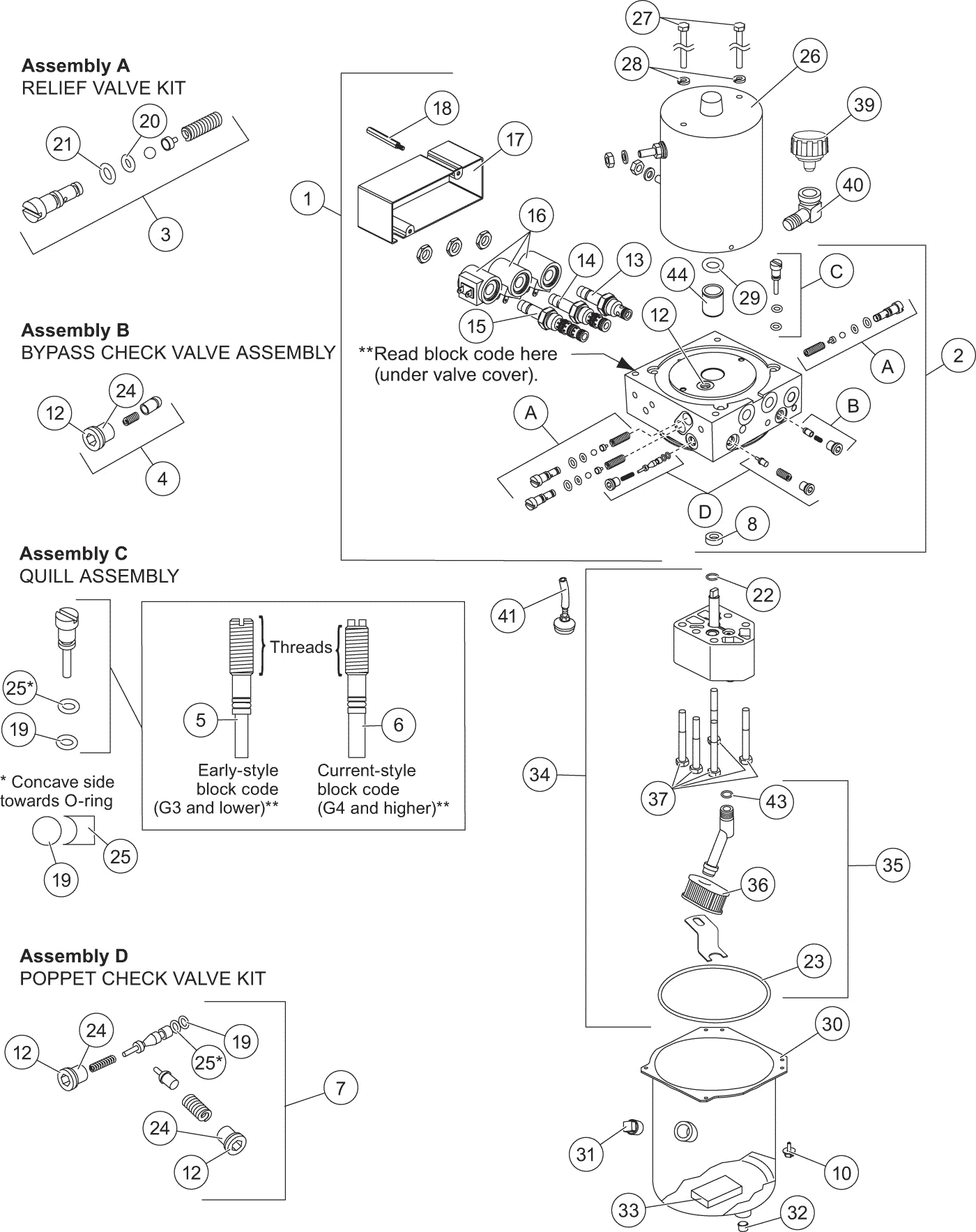 Flostat Hydraulic Unit Diagram | Western Snow Plow Parts - Western Plows Wiring Diagram