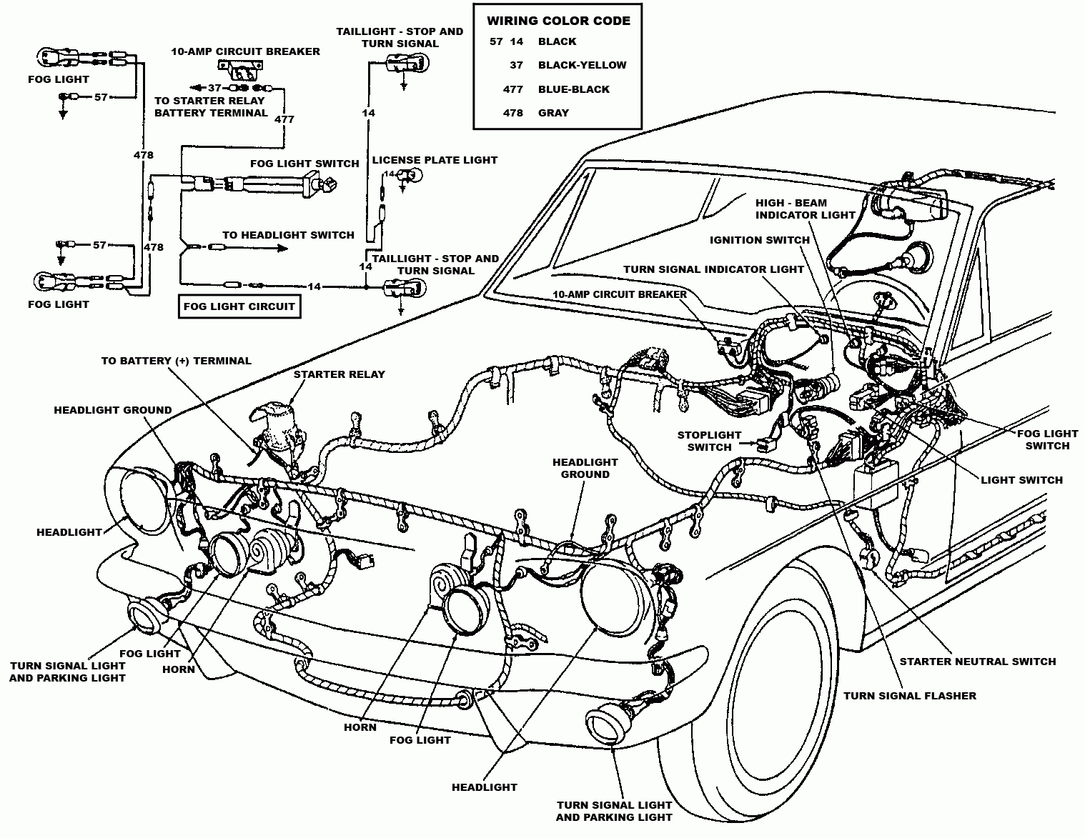 Fog Light Kit Installation On 1965-1968 Ford Mustangs | Mustang Tech - Foglight Wiring Diagram