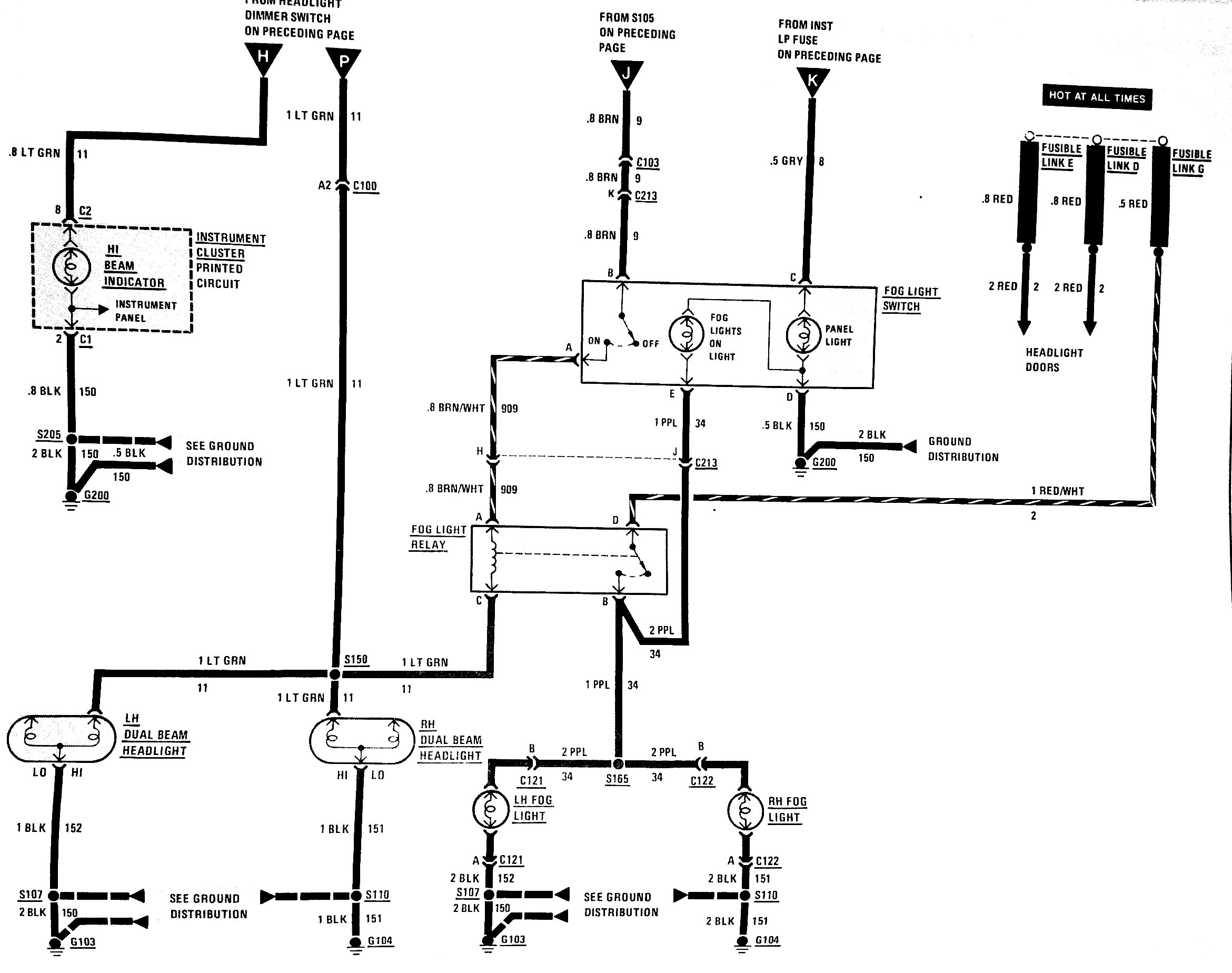 Fog Light Switch Wiring Diagram - Third Generation F-Body Message Boards - Foglight Wiring Diagram