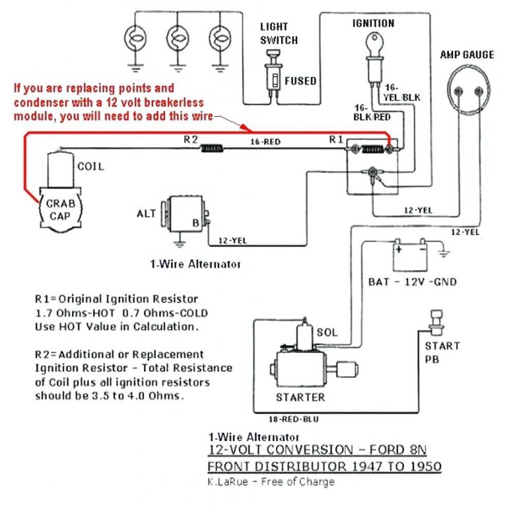 Ford 8N Alternator Conversion Diagram - Wiring Diagrams Hubs - 8N ...