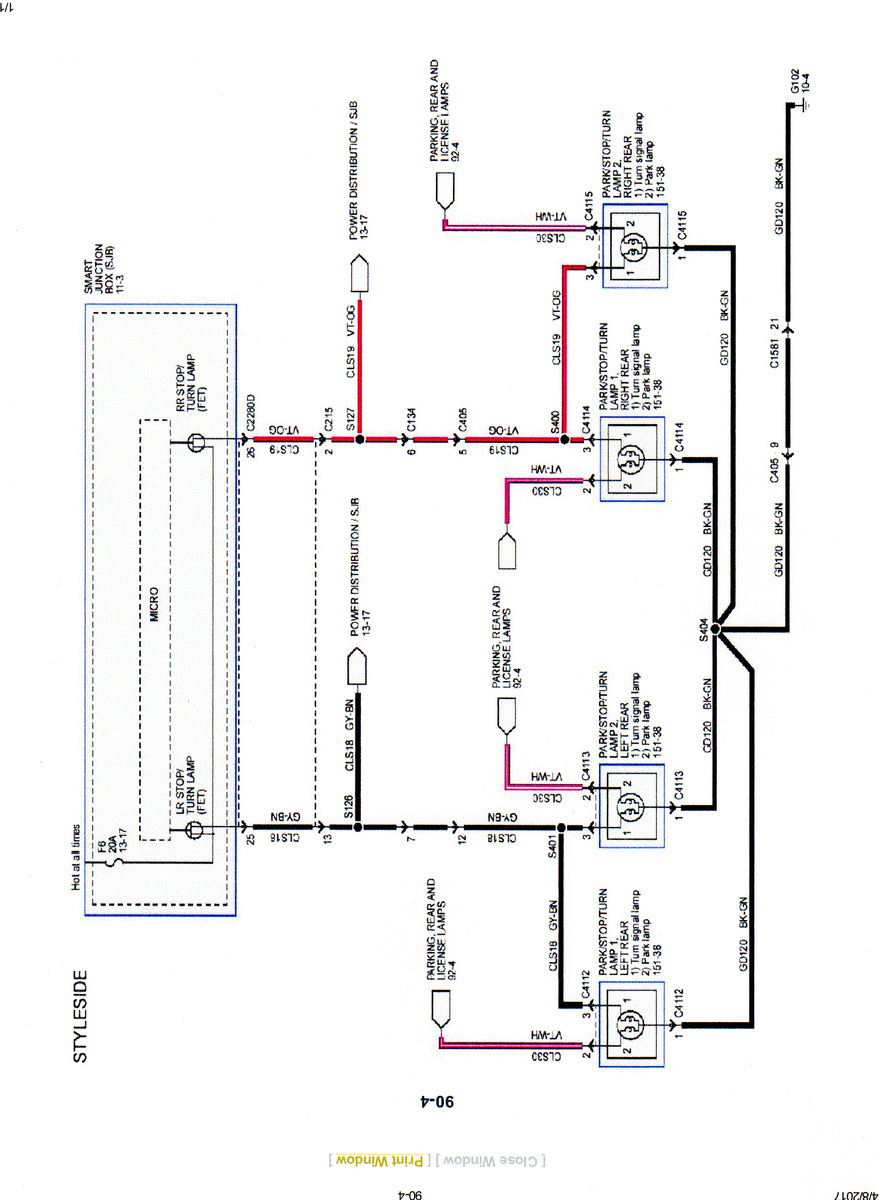 Ford F-150 Questions - 2010 Ford F150 Rear Lights Are Not Working - Brake And Turn Signal Wiring Diagram