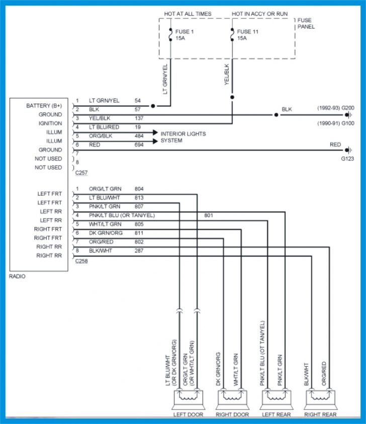 Ford Radio Wiring Harness - Wiring Diagrams Hubs - Radio Wiring Diagram