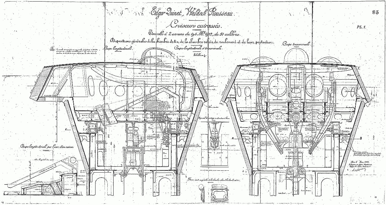 French Cruiser Edgar Quinet As Build 1907 | 3Dhistory.de - Goodman Furnace Wiring Diagram