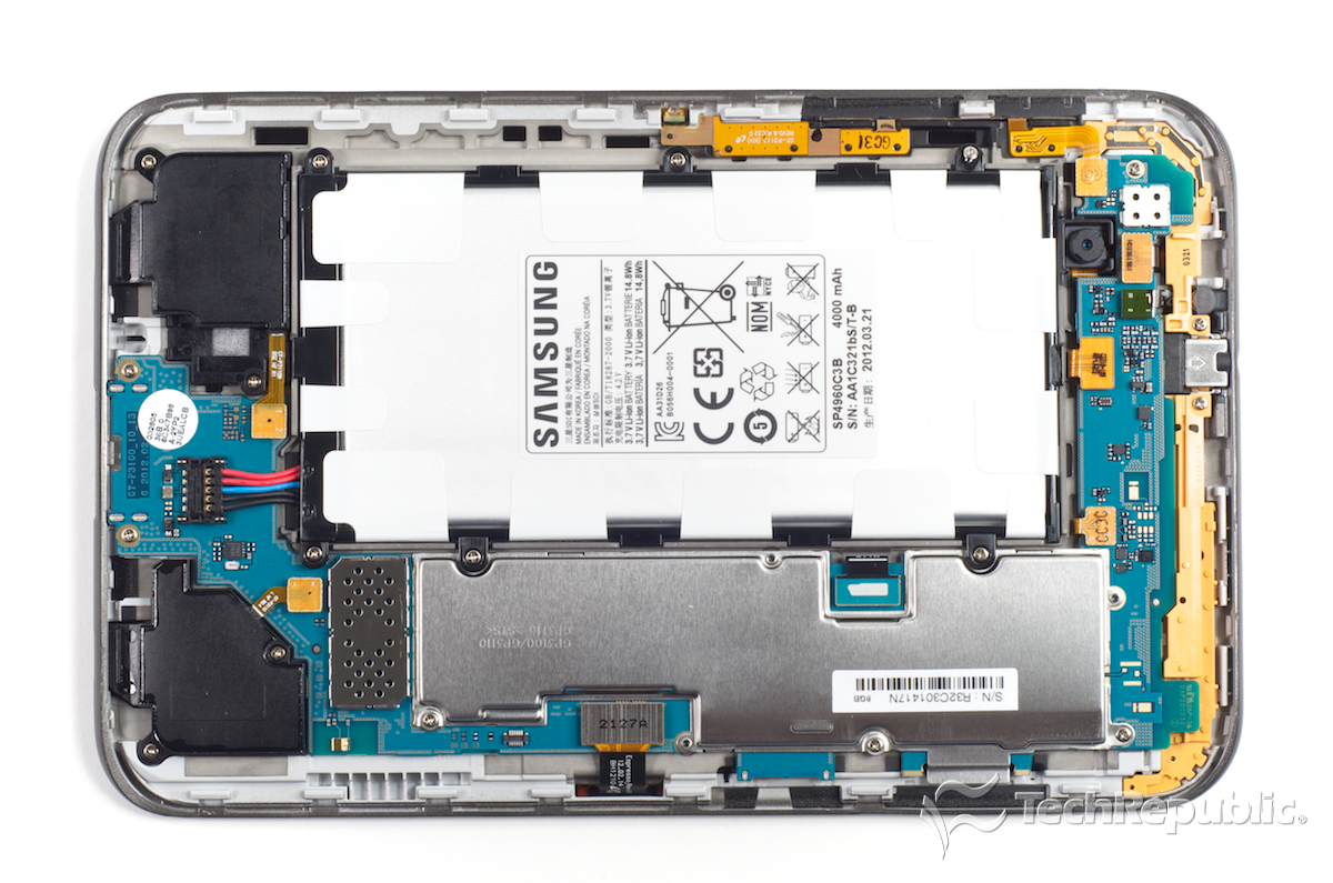 Galaxy Tab 2 7.0 Teardown Reveals Efficient Hardware Layout And - Samsung Galaxy Tab 2 Charger Wiring Diagram