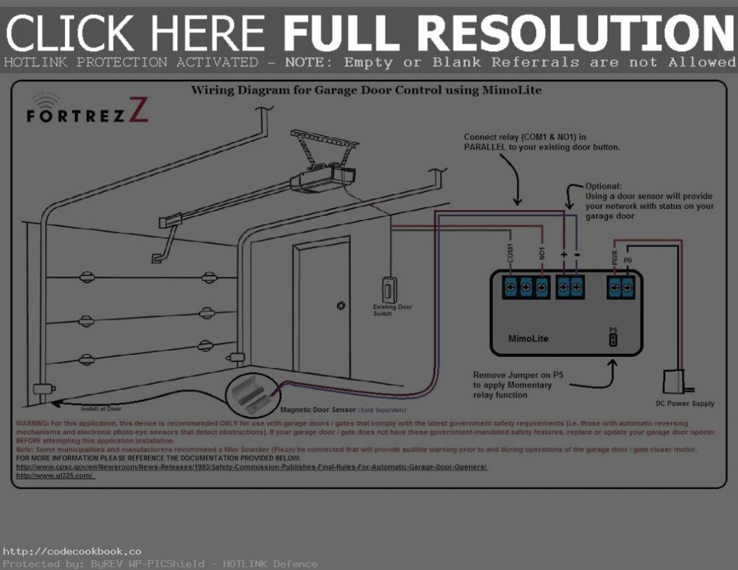 Garage Door Sensor Wiring Diagram | Riasztoszerelo - Garage Wiring Diagram