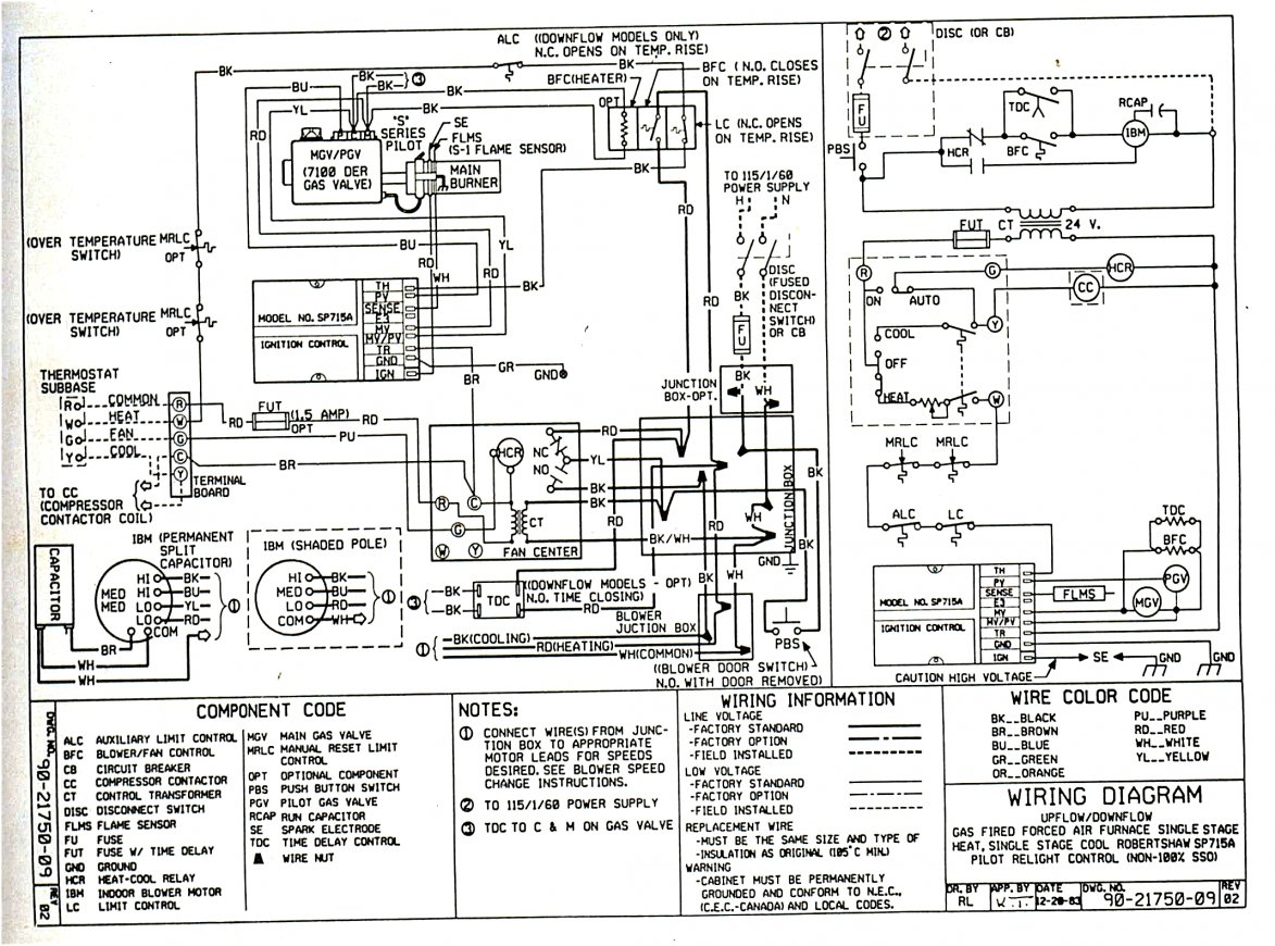 Ge Gas Furnace Wiring | Wiring Diagram - Gas Furnace Wiring Diagram