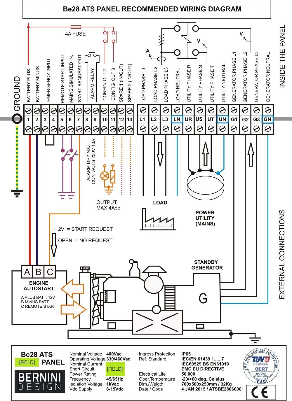 Generac Automatic Transfer Switch Wiring Diagram And Generator - Rv Transfer Switch Wiring Diagram