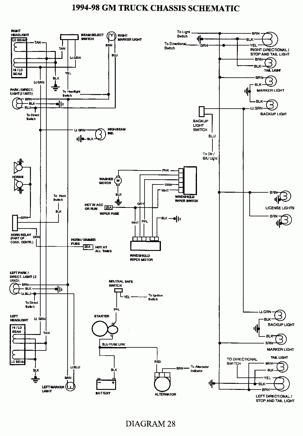 Gm 2500 Brake Light Switch Wiring Diagram | Wiring Diagram - Gm Headlight Switch Wiring Diagram
