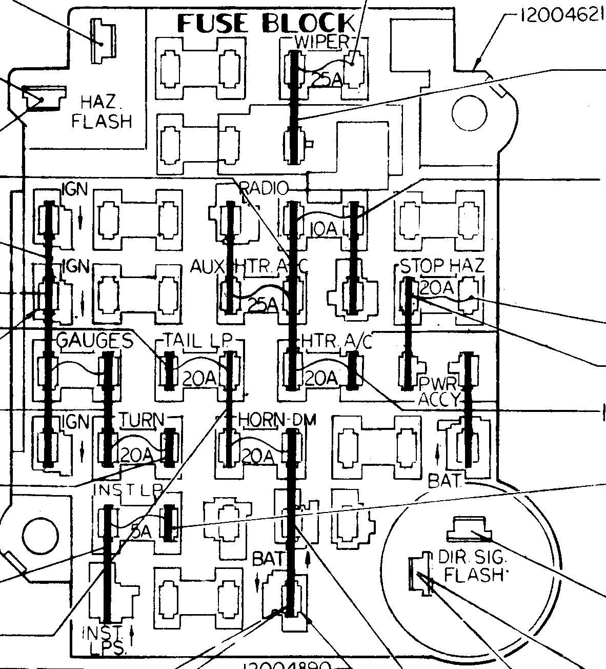 Gm Ato Style Fuse Block - Gm Alternator Wiring Diagram