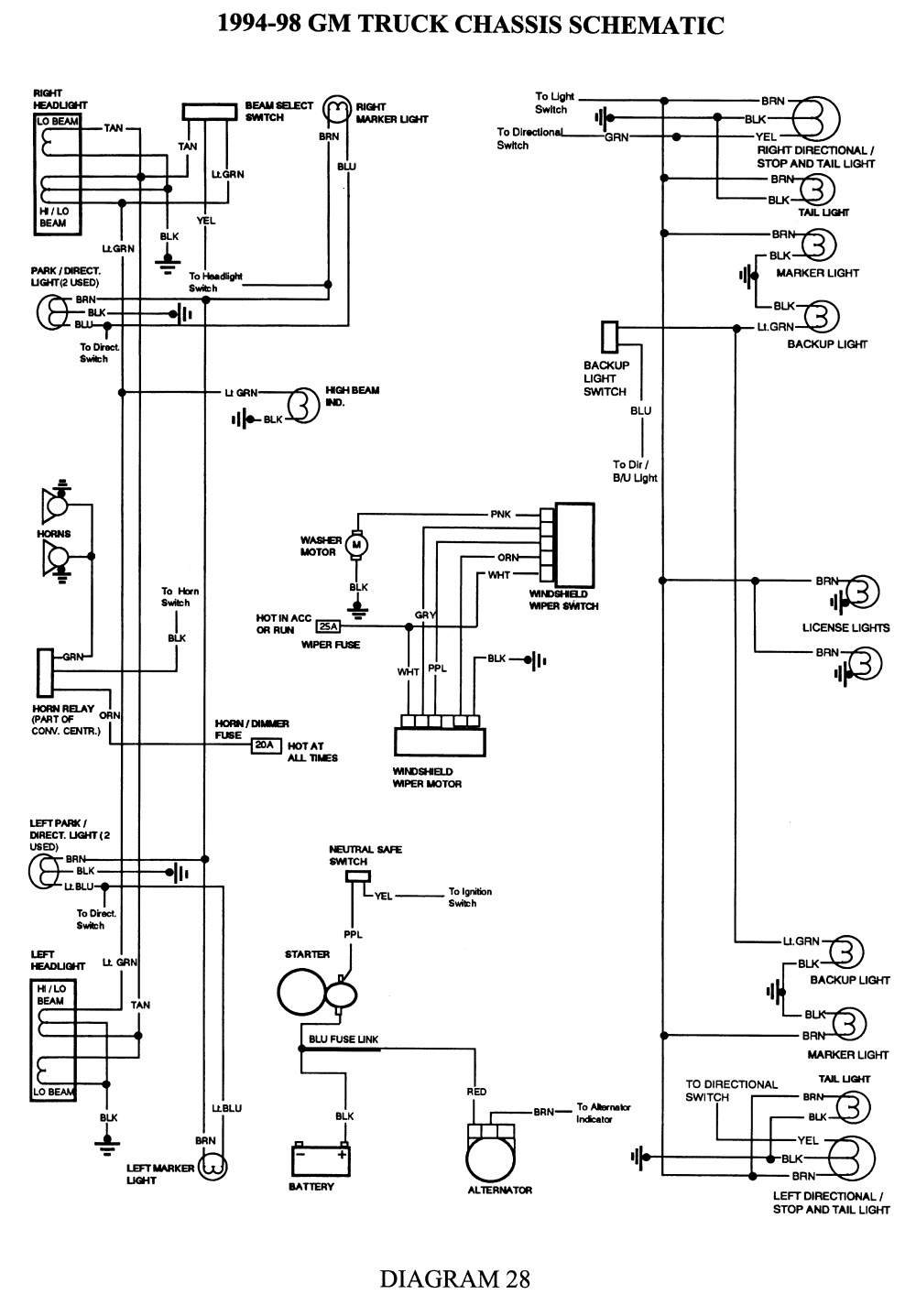 Gm Headlight Wiring Diagram | Schematic Diagram - Headlight Dimmer Switch Wiring Diagram