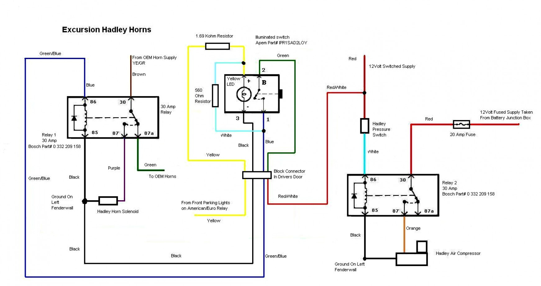 Gm Horn Wiring | Wiring Library - Horn Relay Wiring Diagram