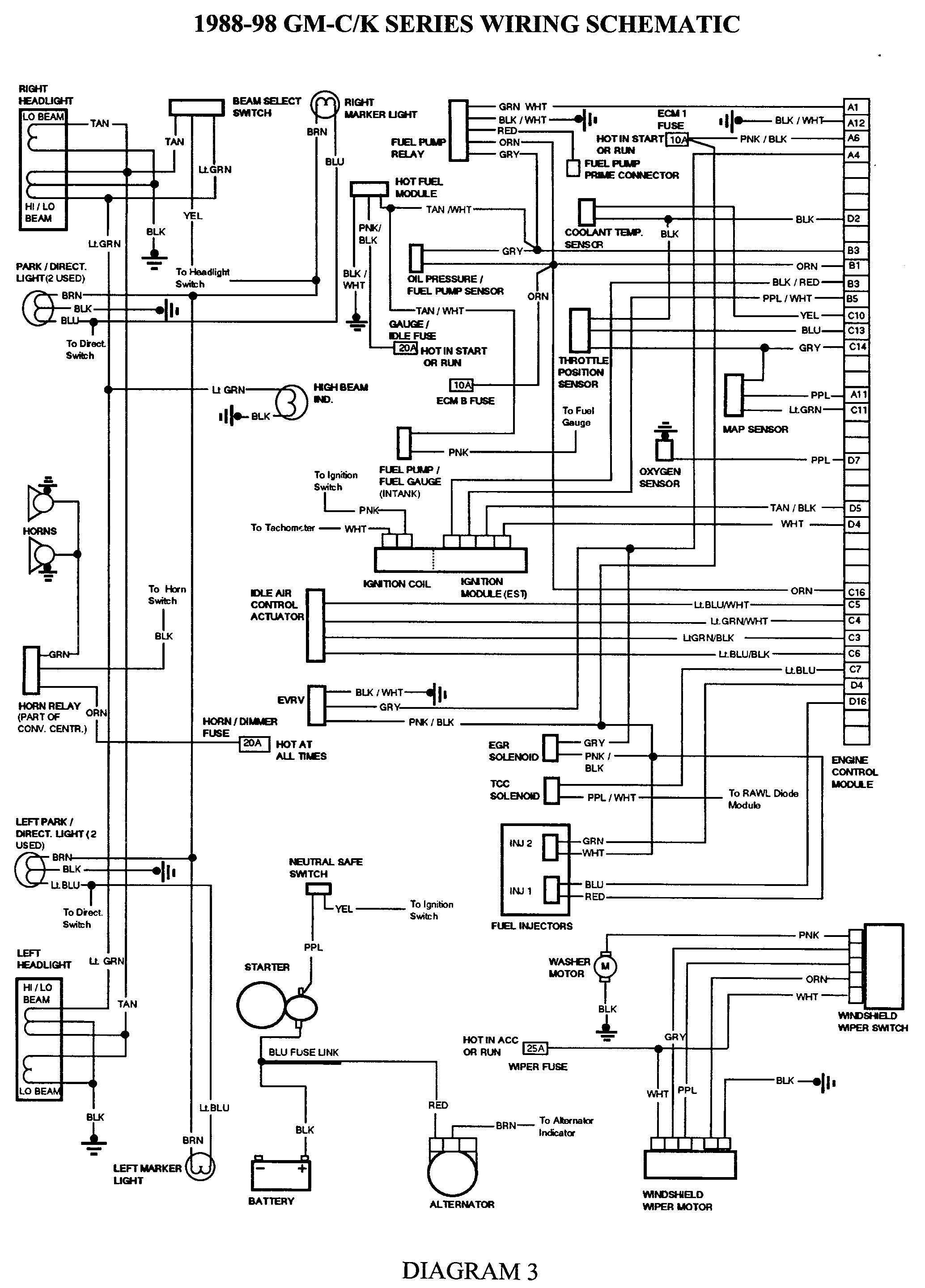 Gmc Truck Wiring Diagrams On Gm Wiring Harness Diagram 88 98 | Kc - Chevy Wiring Harness Diagram