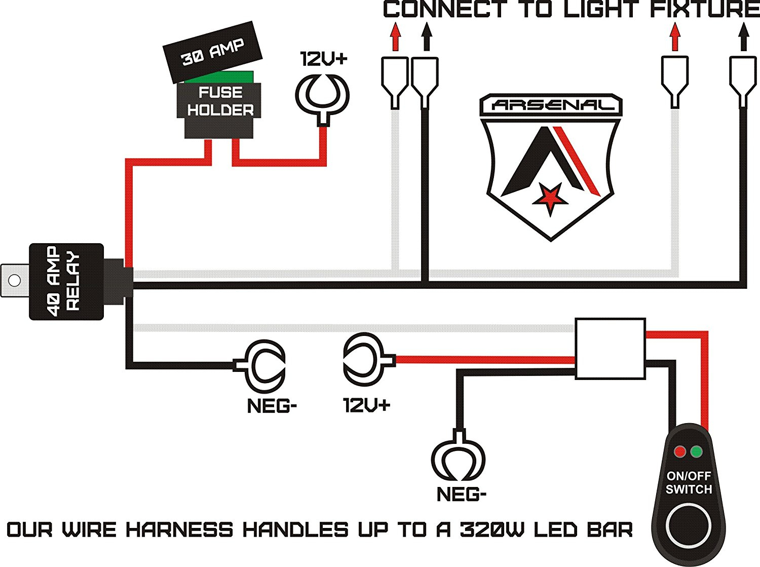 Led Light Bar Wiring Harness Diagram - Cadician's Blog