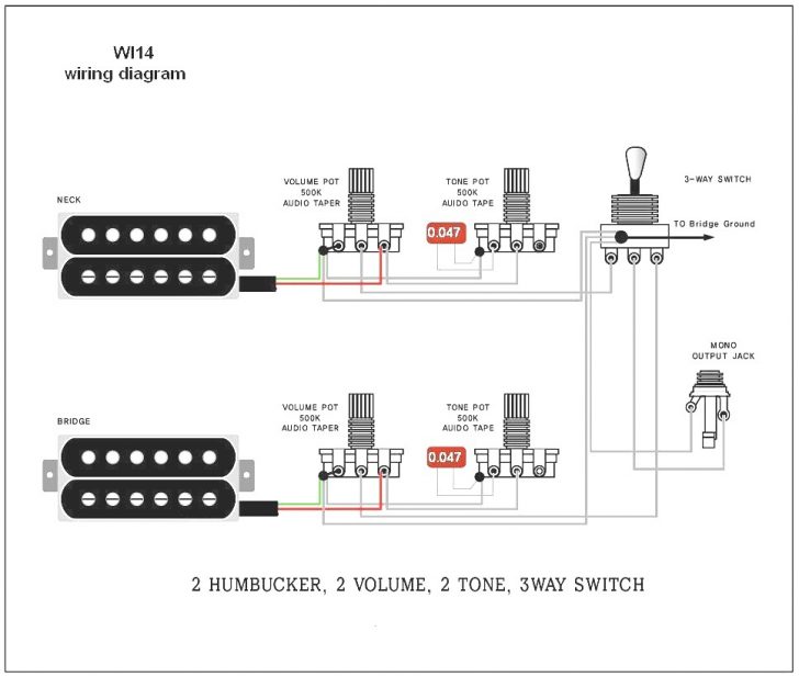 Guitar Wiring Diagrams 2 Pickups 2 Volume Fender Precision Bass Jazz