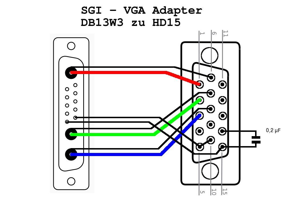 Схема vga кабеля