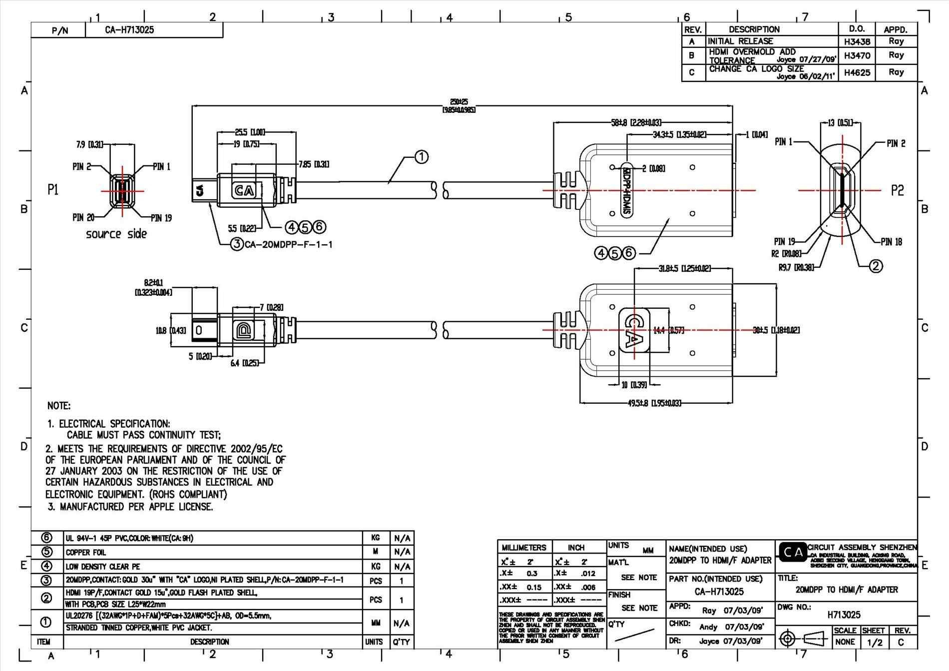 Hdmi To Vga Pinout Diagram | Manual E-Books - Hdmi To Vga Wiring Diagram