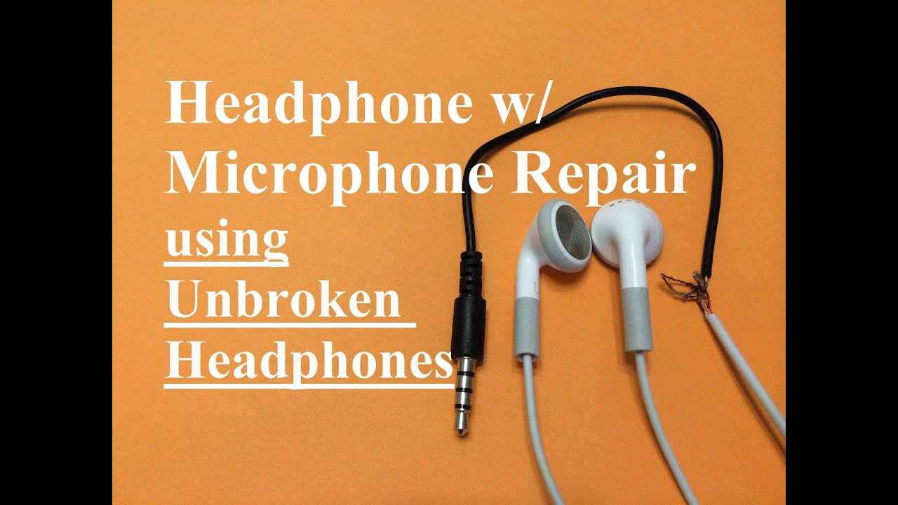 Headphone W/ Microphone Repair (Unbroken Headphone Set) - Youtube - 3.5 Mm Headphone Jack Wiring Diagram