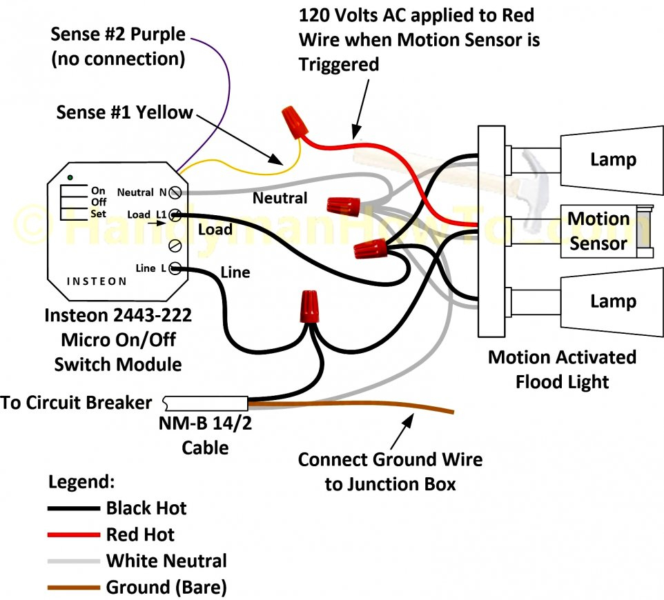 How To Wire Motion Sensor/ Occupancy Sensors - Motion Sensor Wiring Diagram - Cadician's Blog