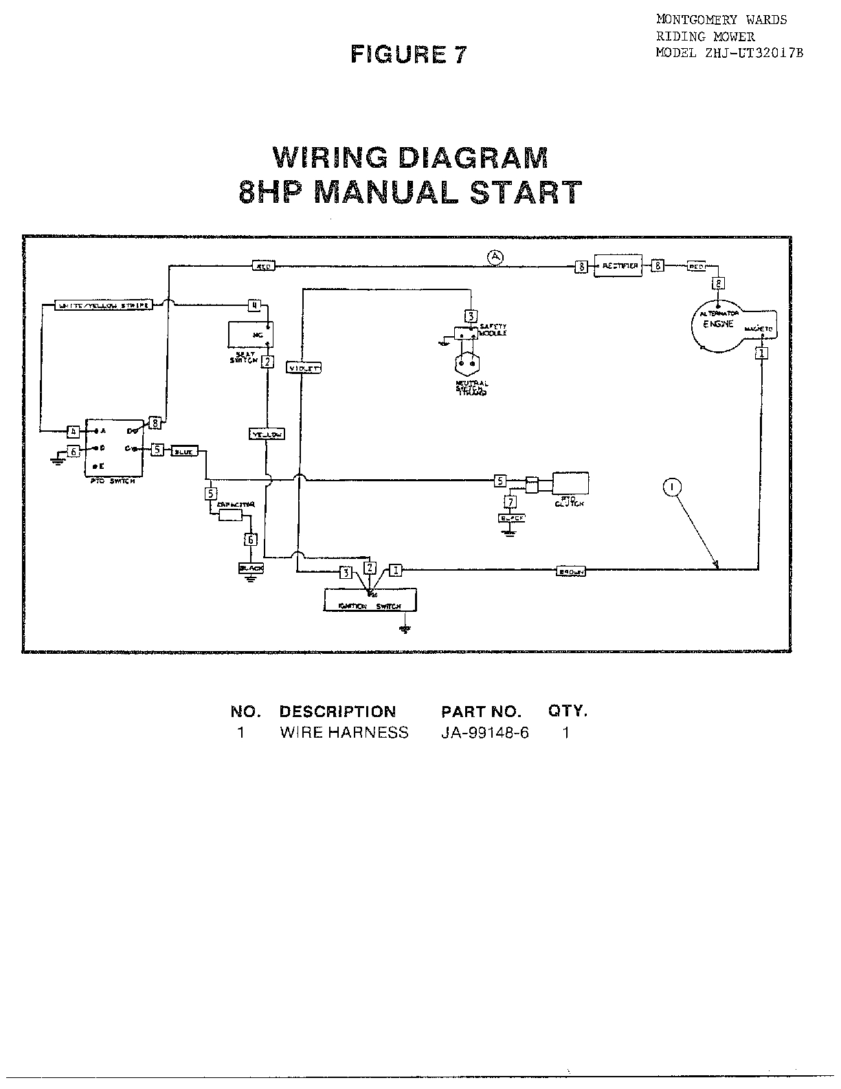 Homelite Model Ut32017B Walk Behind Lawnmower, Gas Genuine Parts - Riding Lawn Mower Wiring Diagram