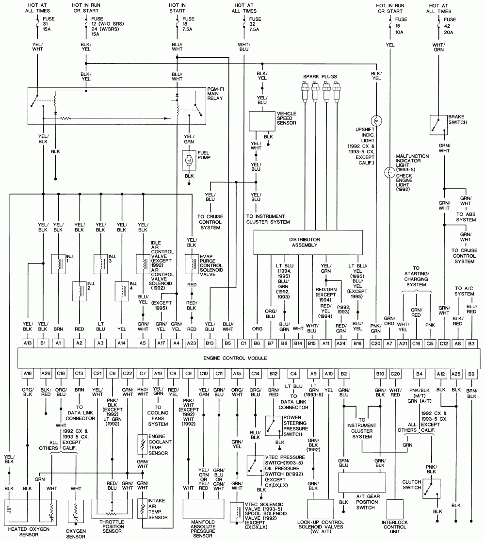 Honda Wire Harness Diagram - Today Wiring Diagram - Honda Civic Wiring Harness Diagram