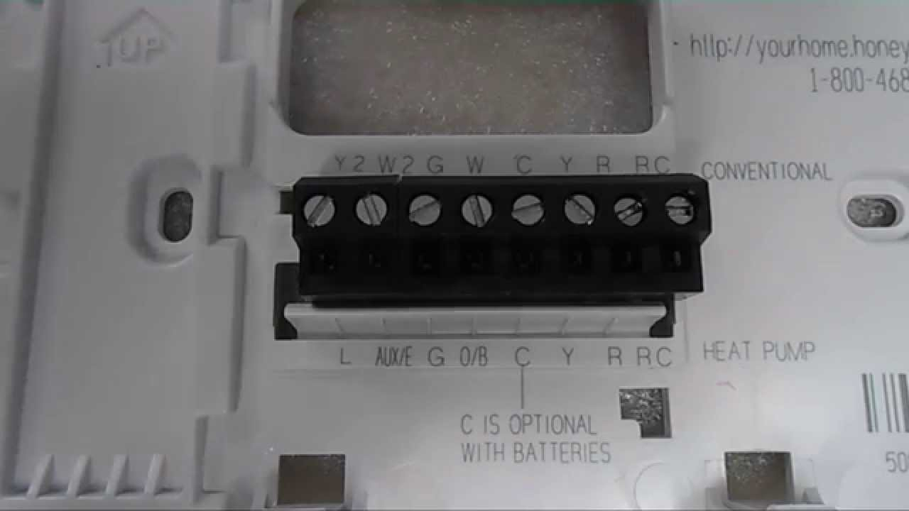 Honeywell Thermostat Installation And Wiring - Youtube - Honeywell Thermostat Wiring Diagram