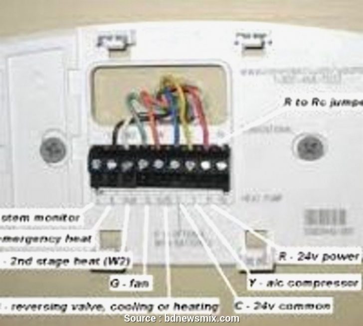 Honeywell Rth2510b Thermostat Wiring Diagram