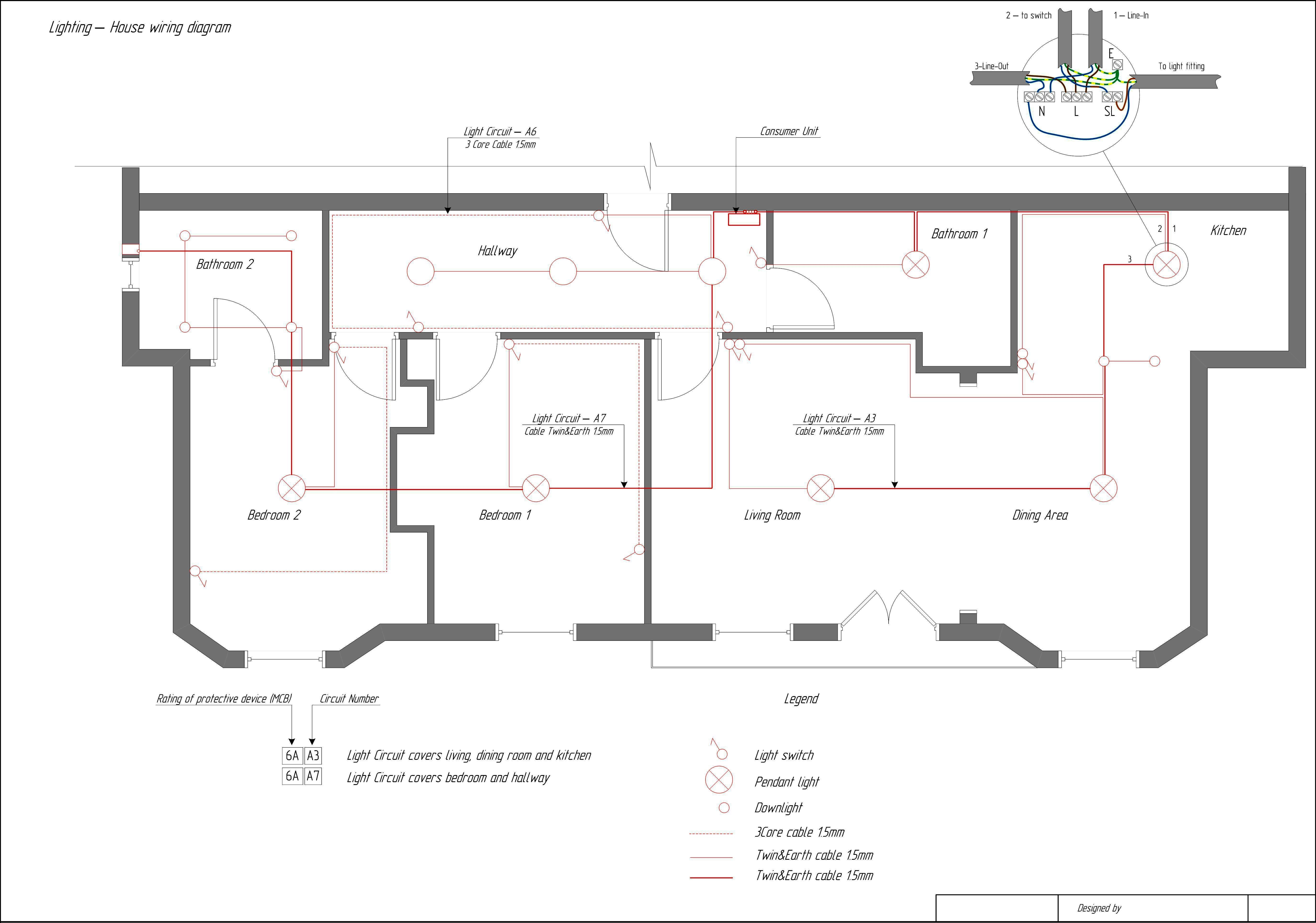 House Electrical Circuit Diagram - Wiring Diagrams Hubs - House Wiring Diagram
