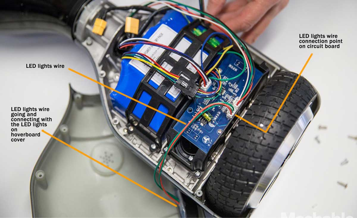 Hoverboard Repair Tutorial For Loose Connections And Recalibration - Hoverboard Wiring Diagram