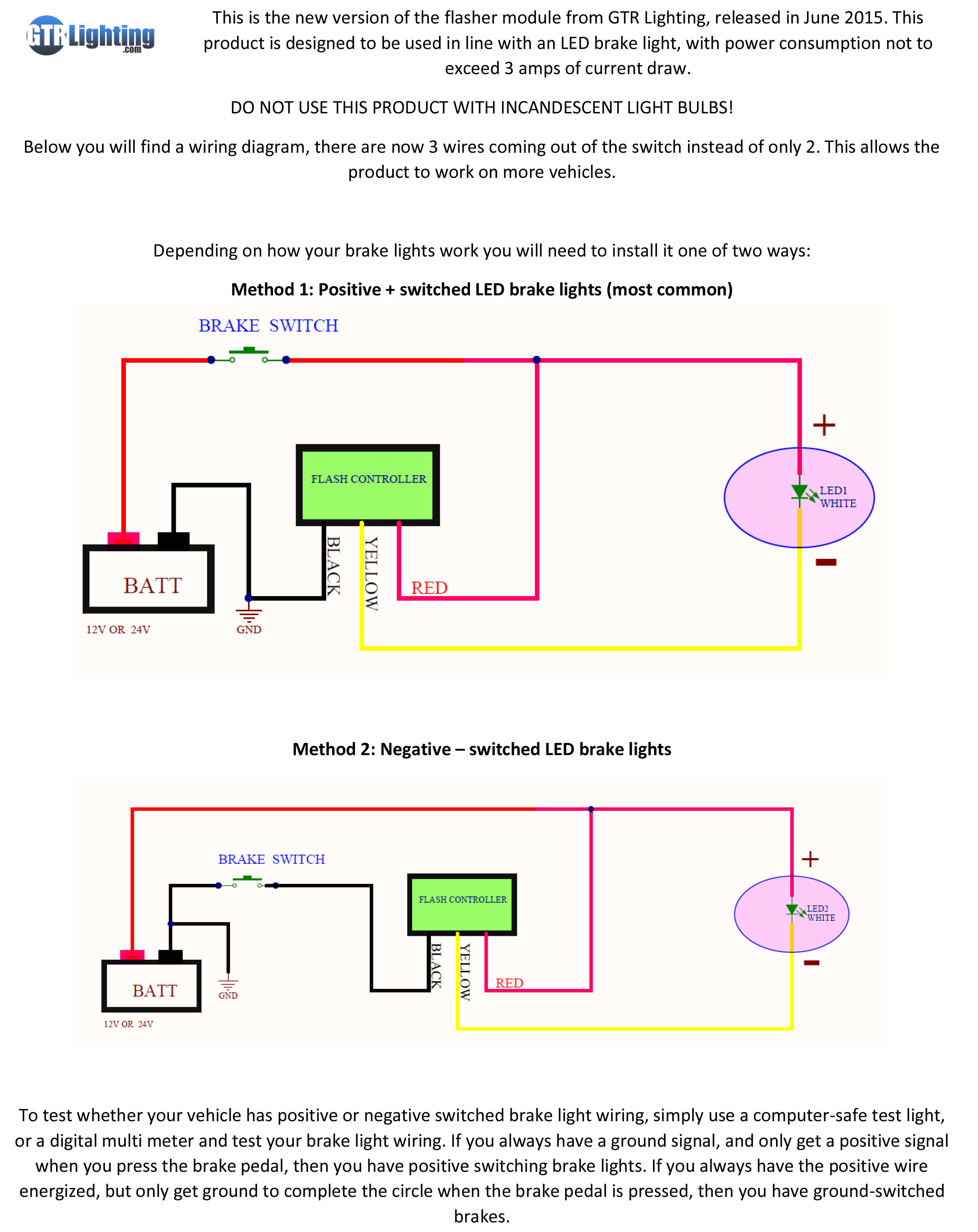 How Do I Install A 3Rd Brake Light Flasher? - Gtr Lighting - Third Brake Light Wiring Diagram