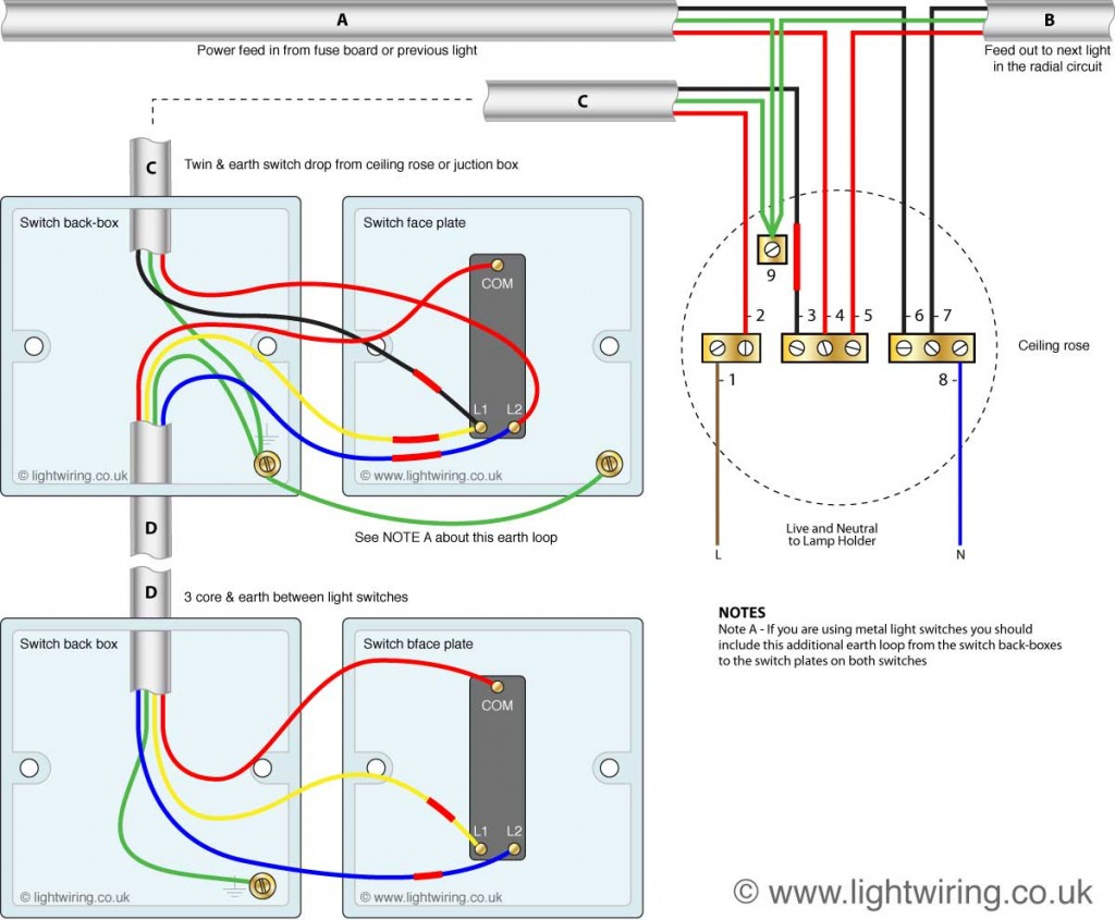 2 Way Switch Wiring Diagram Pdf | Cadician's Blog