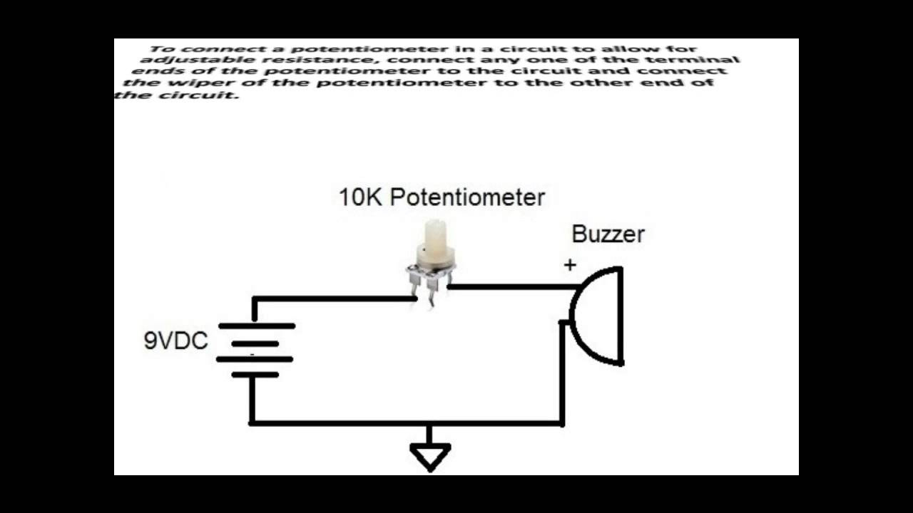 How To Connect A Potentiometer In A Circuit - Youtube - Potentiometer Wiring Diagram