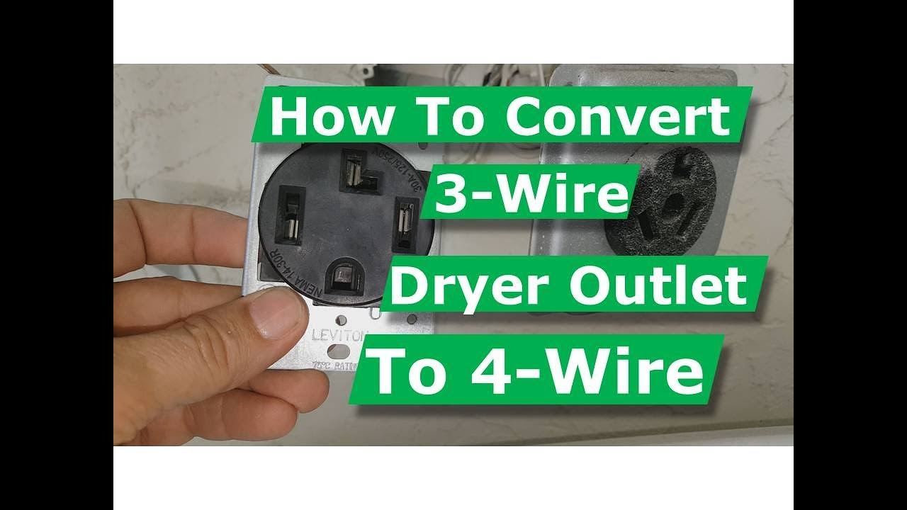 How To Convert 3 Wire Dryer Electrical Outlet To 4 Wire - Youtube - 3 Wire 220 Volt Wiring Diagram